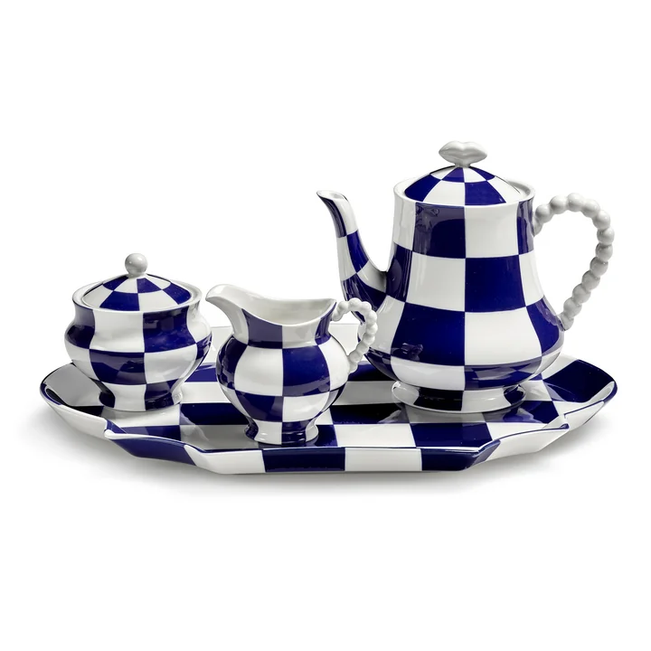 Serax - Fête des Bêtes Collection, bleu / blanc