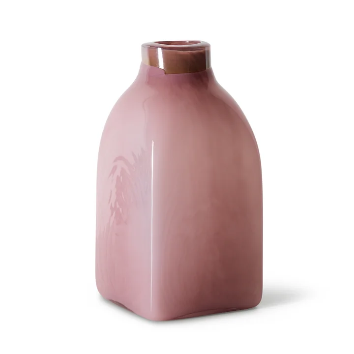 HKliving - Atelier Vase en verre, large, rose