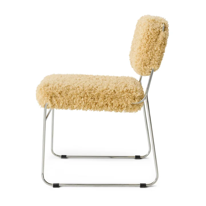 HKliving - Endless Chaise de salle à manger, poodle / golden