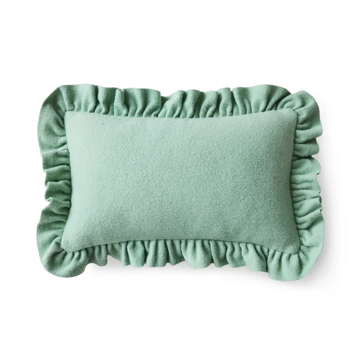 Hkliving - Coussin en feutre, 60 x 40 cm, menthe