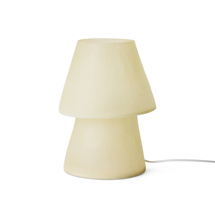 HKliving - Glassfiber lampe de table, H 35 cm, blanc cassé