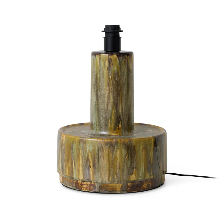 HKliving - Pied de lampe de table en céramique, reactive green