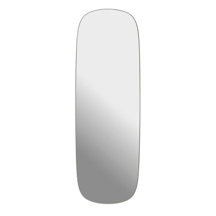 Muuto - Framed Mirror, 150 x 50 cm, gris / verre transparent