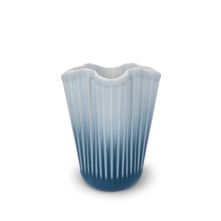 Kähler Design - Hammershøi Unfold Vase, H 16,5 cm, bleu