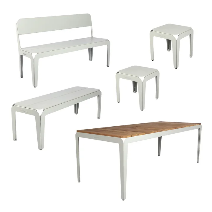 Weltevree - Bended Wood Set, gris (RAL 7038)