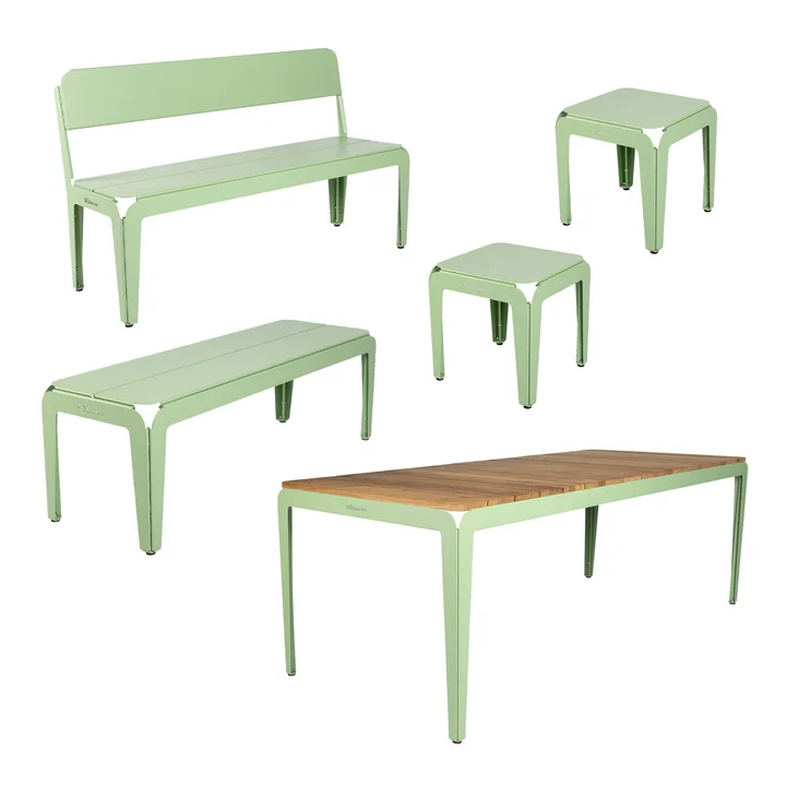 Weltevree - Bended Wood Set, vert pâle (RAL 6021)