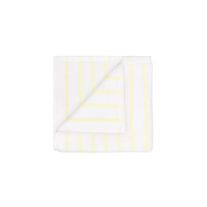 Blomus - Arto Serviette 100 x 50 cm, rayures fines, white / transparent yellow