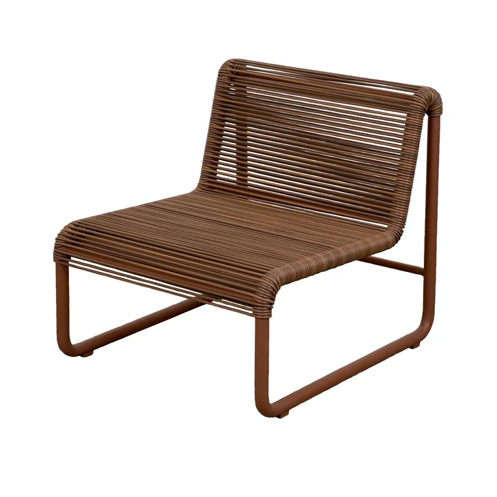 Cane-line - Al Dente Fauteuil lounge, rouge désert