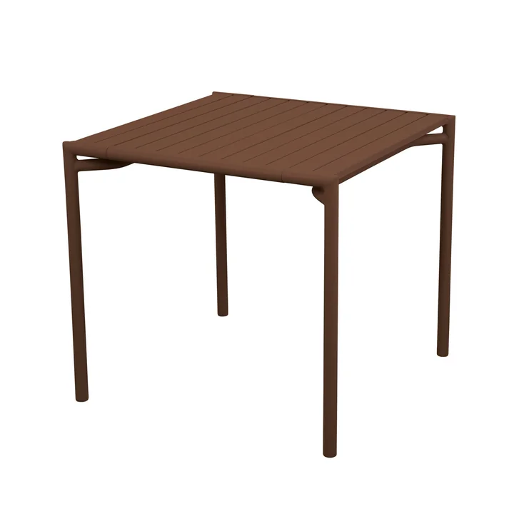 Cane-line - Bliss Table de salle à manger, 80 x 80 cm, rouge désert