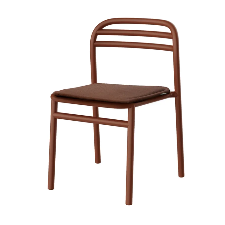 Cane-line - Bliss Chaise avec coussin d'assise, rouge désert