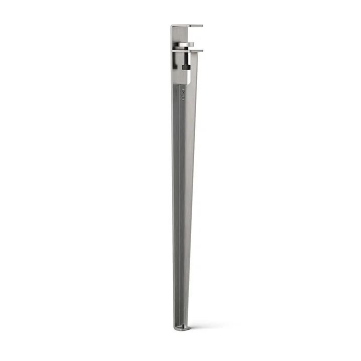 TipToe - Pied de table et de bureau H 75 cm, CORE, acier inoxydable