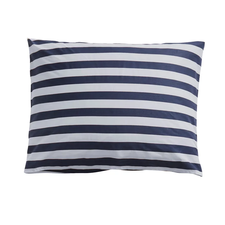 Été Taie d'oreiller, 50 x 60 cm, midnight blue / gris clair de HAY