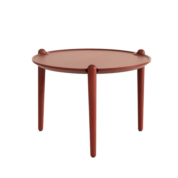 Design House Stockholm - Aria Table d'appoint low, Ø 50 x 37 cm, rouge