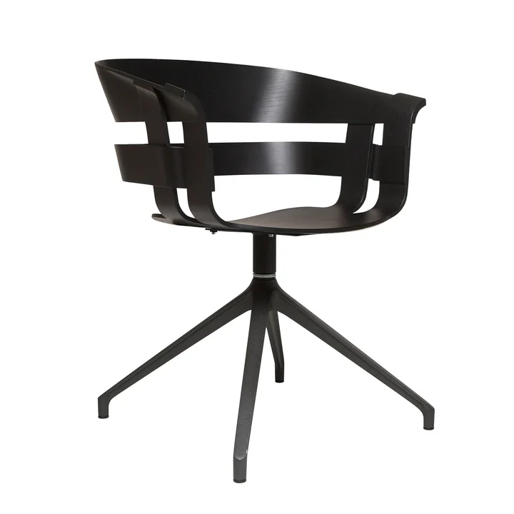 Design House Stockholm - Wick Chair Wood, chêne noir / acier noir