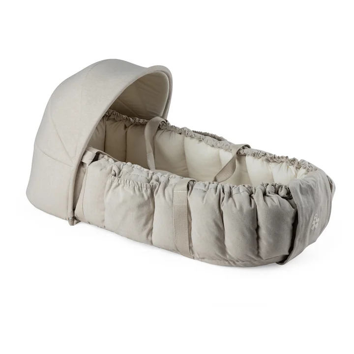 Sebra - Nid pour bébé et capote 3-en-1, beige chiné