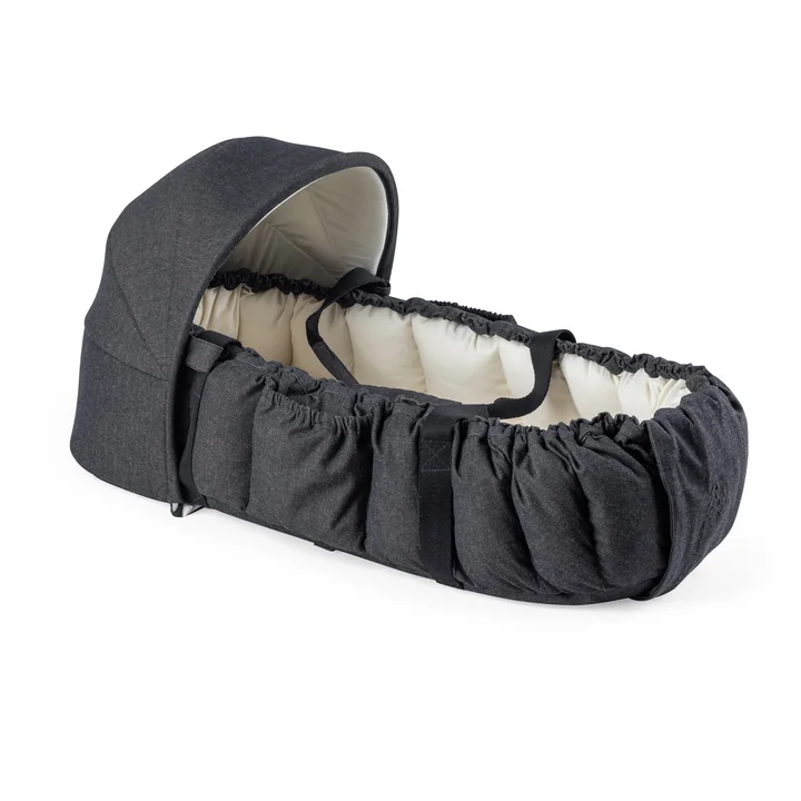 Sebra - Nid pour bébé et capote 3-en-1, gris chiné