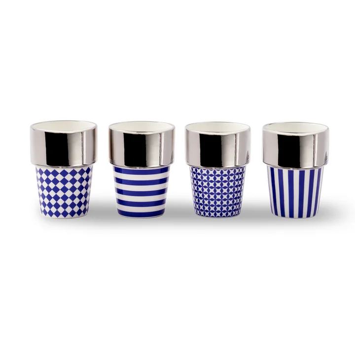POLSPOTTEN - Série Aunty (set de 4), tasses, multicolore
