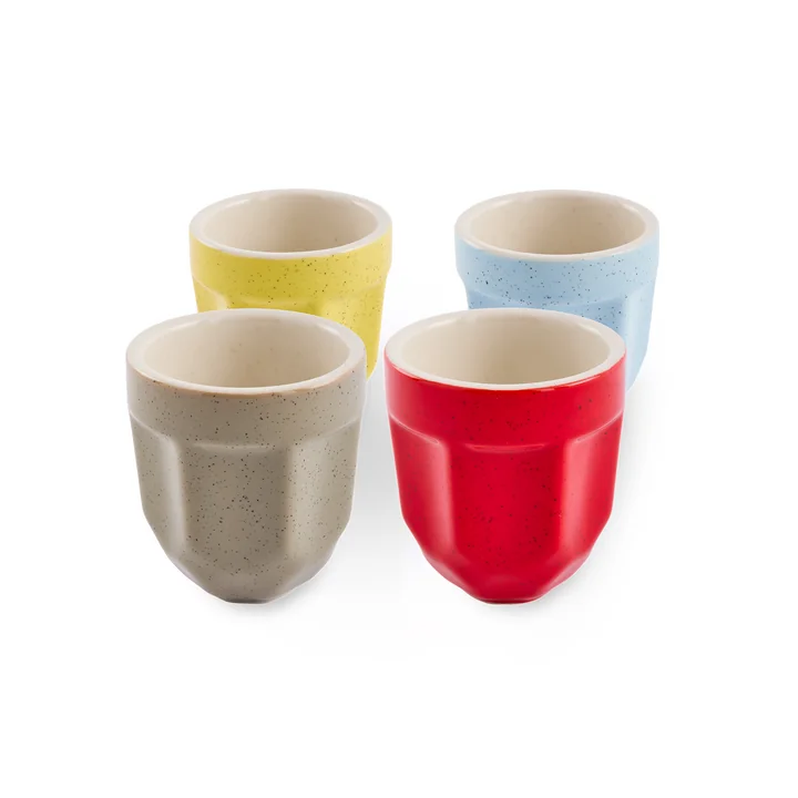 POLSPOTTEN - Polygon Set de 4 tasses, Espresso