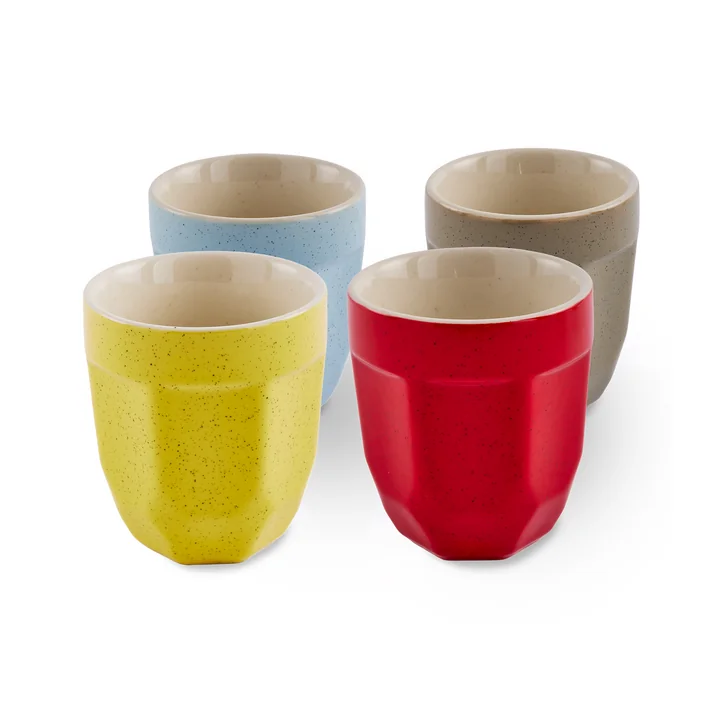 POLSPOTTEN - Polygon Lot de 4 tasses, Latte