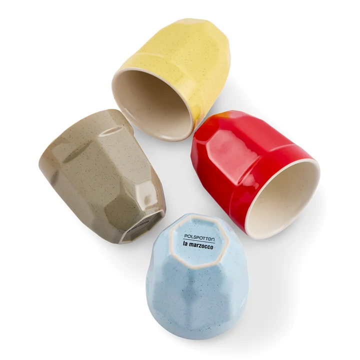 POLSPOTTEN - Polygon Lot de 4 tasses, Latte