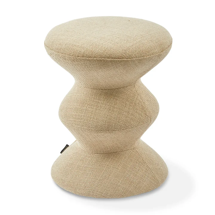 POLSPOTTEN - Tabouret Zig Zag Soft, beige