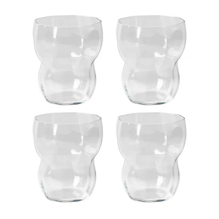 Broste Copenhagen - Verre à boire « Limfjord », 350 ml, transparent (lot de 4)