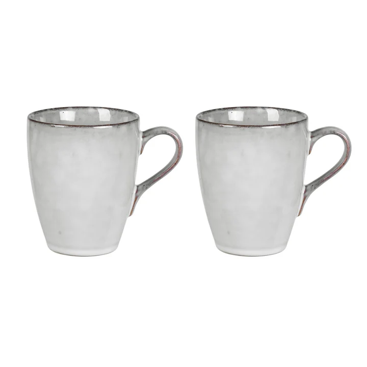 Broste Copenhagen - Grand gobelet « Nordic Sand » 40 cl (lot de 2)