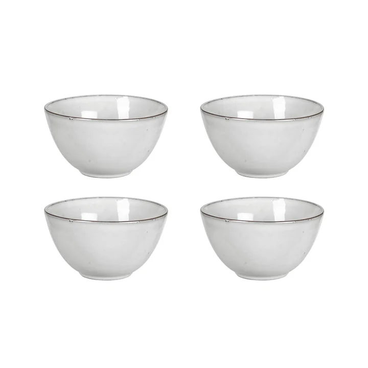 Broste Copenhagen - Bol « Nordic Sand », Ø 15 x H 8 cm (lot de 4)