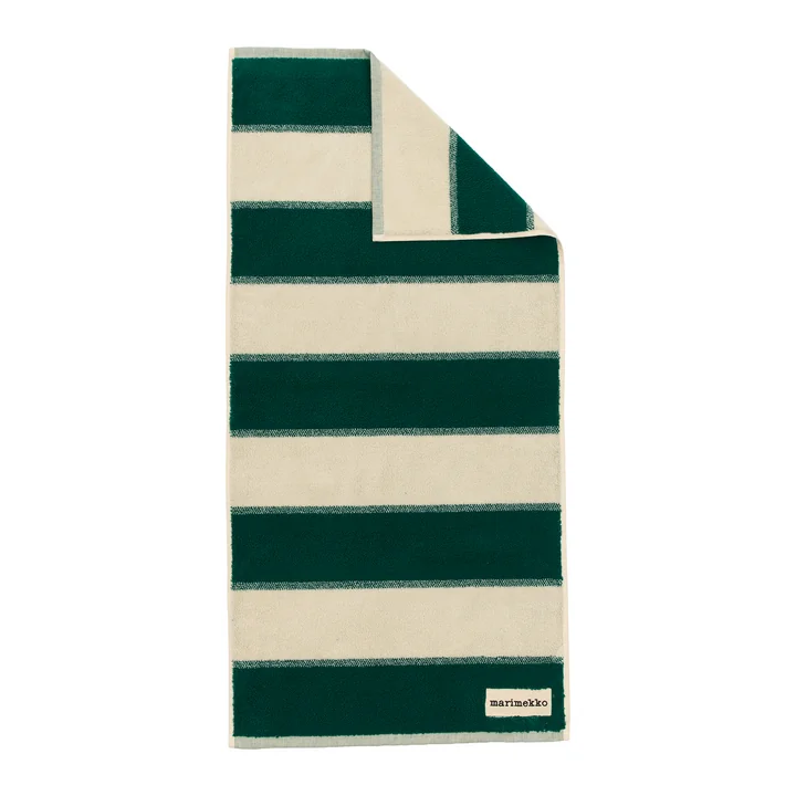 Marimekko - Serviette « Galleria », 50 x 100 cm, emerald / melon