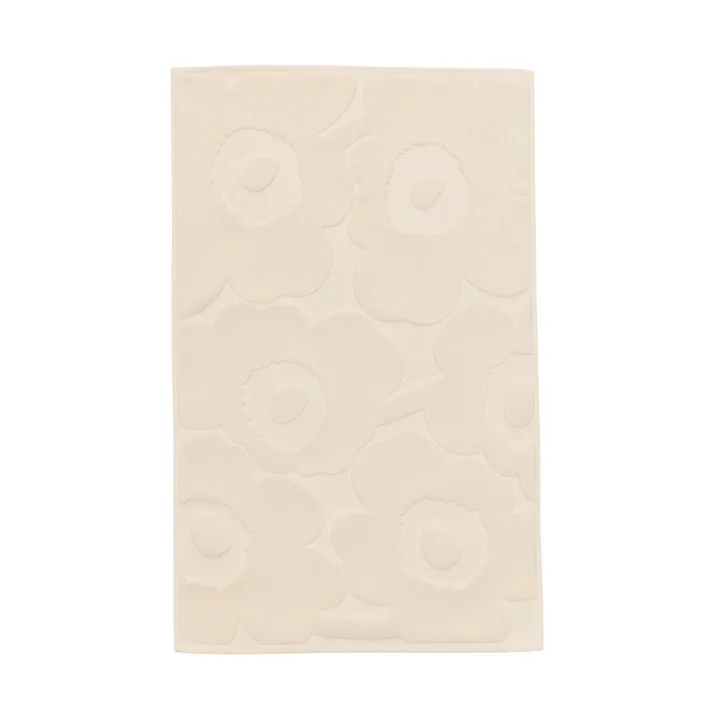 Marimekko - Tapis de bain Unikko, 50 x 80 cm, blanc cassé