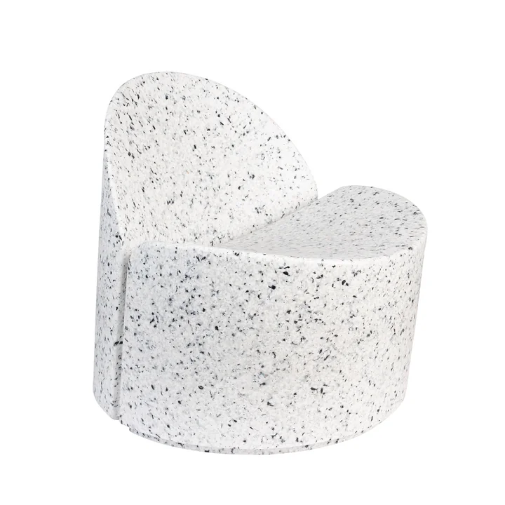Zuiver - Chaise Lounge Bloom, blanc-terrazzo