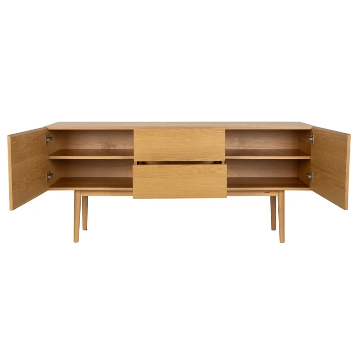 Zuiver - High On Wood Cabinet, chêne, 2 tiroirs, 2 portes