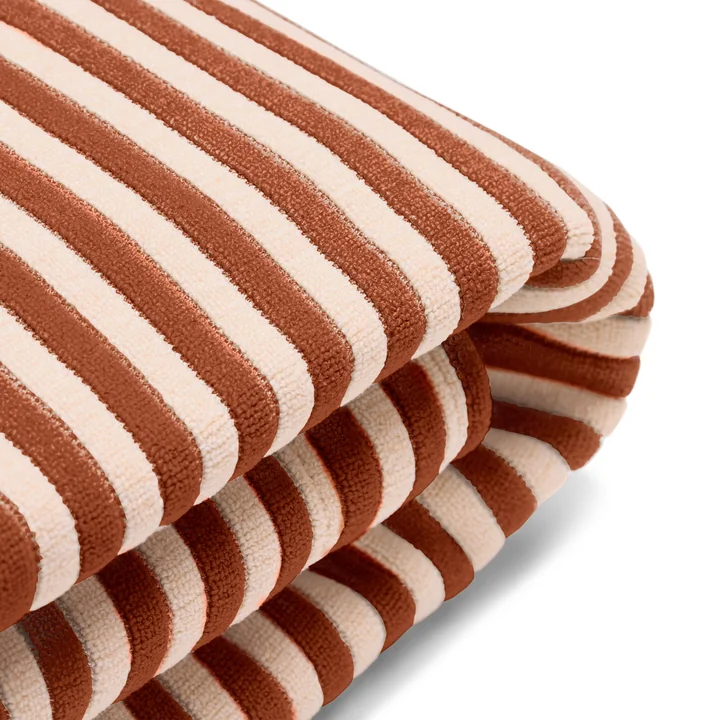 Fatboy - Housse pour le pouf Original Slim Terry, cognac/crème