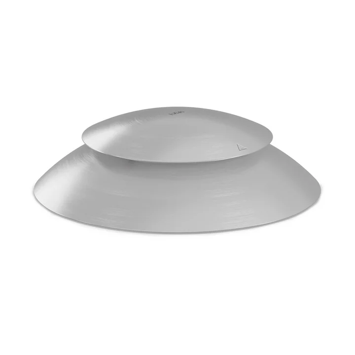 MOON 45 couvercle, acier inoxydable brossé de höfats