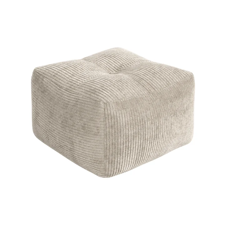 Karup - Buddy Kids Pouf, 50 x 50 cm, crème douce (550)