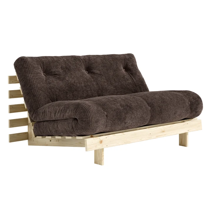 Karup - Roots Canapé-lit, 140 x 200 cm, pin naturel / cacao foncé (551)