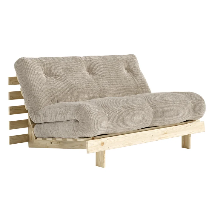 Karup - Roots Canapé-lit, 140 x 200 cm, pin naturel / soft cream (550)
