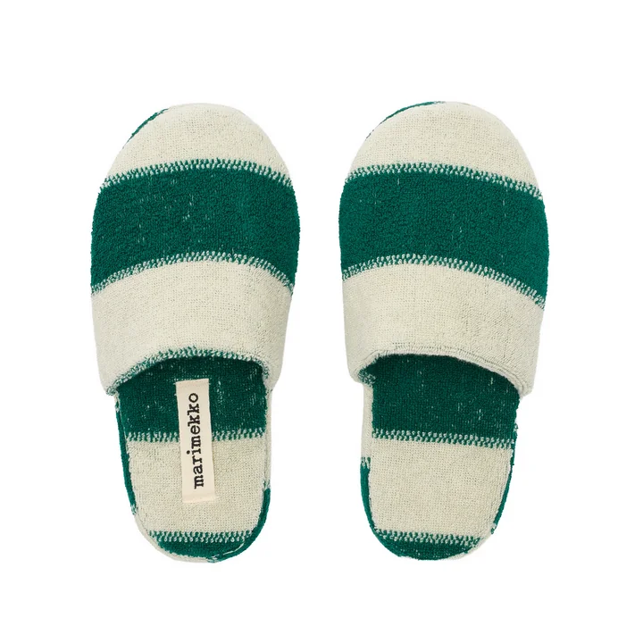 Marimekko - Pantoufles « Galleria », emerald / melon