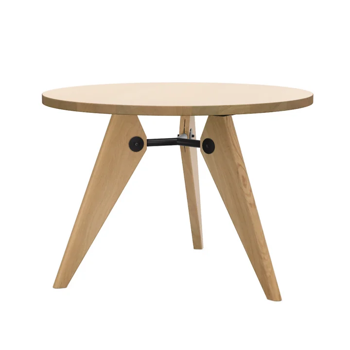 Vitra - Guéridon Table de salle à manger, Ø 105 cm, chêne huilé