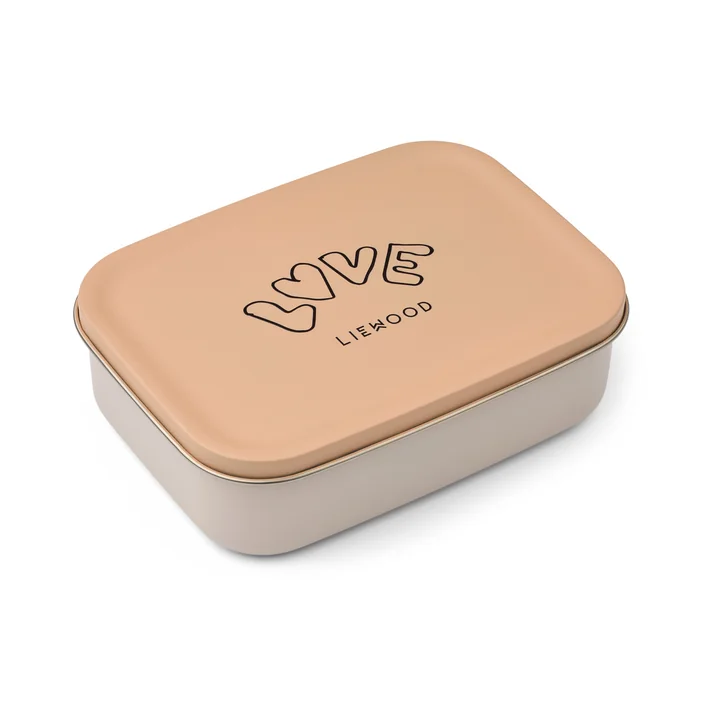LIEWOOD - Nina Lunchbox, acier inoxydable, Love / pale tuscany