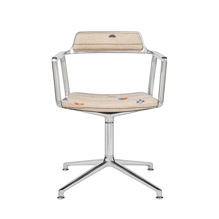 Vipp - Chaise « 452 Swivel », en aluminium, édition Guesthouse, Montafon Haus, Autriche, sur patins
