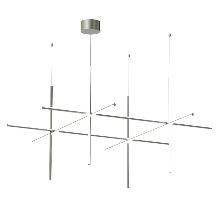 Flos - Suspension LED S4 « Coordinates », couleur « argent moon »