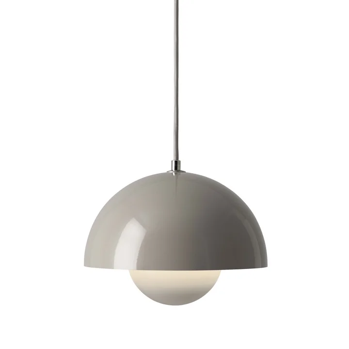 Le luminaire suspendu FlowerPot VP1 de & Tradition , gris-beige