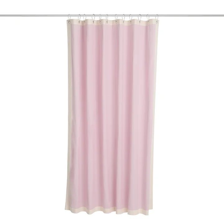 HAY - Rideau de douche « Outline », rose / crème