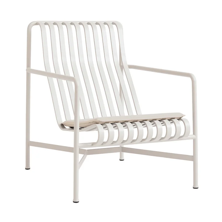 HAY - Coussin d'assise « Palissade » pour fauteuil Lounge Chair High, blanc crème