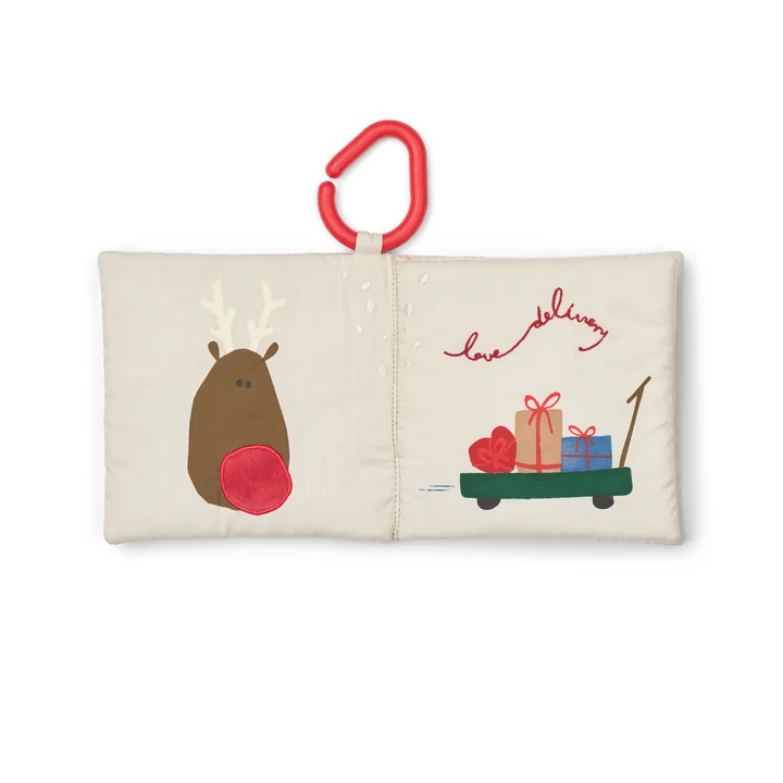 LIEWOOD - Livre en tissu Fey, Festive / sandy