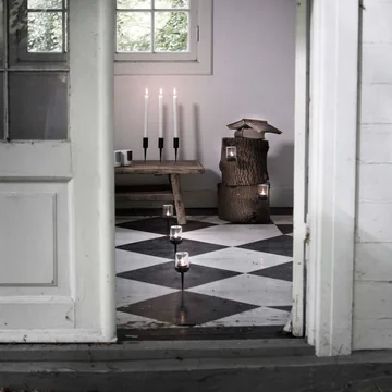 Audo - Photophore pour bougies chauffe-plat Pipe Hurricane