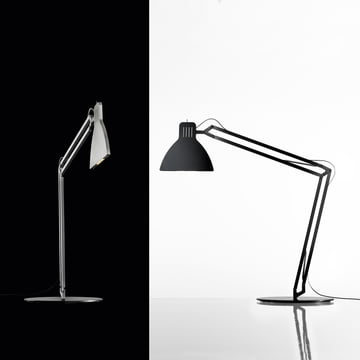 Ingo Maurer - Lampe de table Looksoflat, argenté, noir