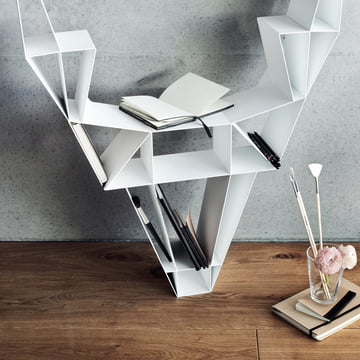 BeDesign - Deer en métal, blanc