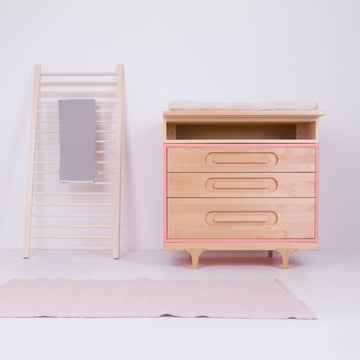 Commode Caravan Dresser avec plan à langer Changing Trunk